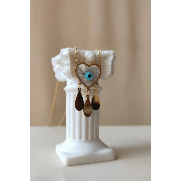 Dream Catcher Kalp Kolye | Çelik